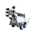 SWT 10M Mast 300Wx12 Diesel Mobile Trailer Mounted Hydraulic Led Light Towers with 7.5kW Diesel Generator